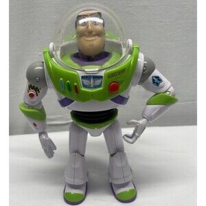 Disney Pixar Toy Story Buzz Lightyear Talking Action Figure Sounds Phrases Works
